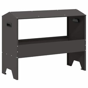 vidaXL Hranilnica za živino Črna 79 x 35 x 62 cm 15 kg