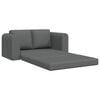 vidaXL Sofa postelja 60cm Temno siva blago