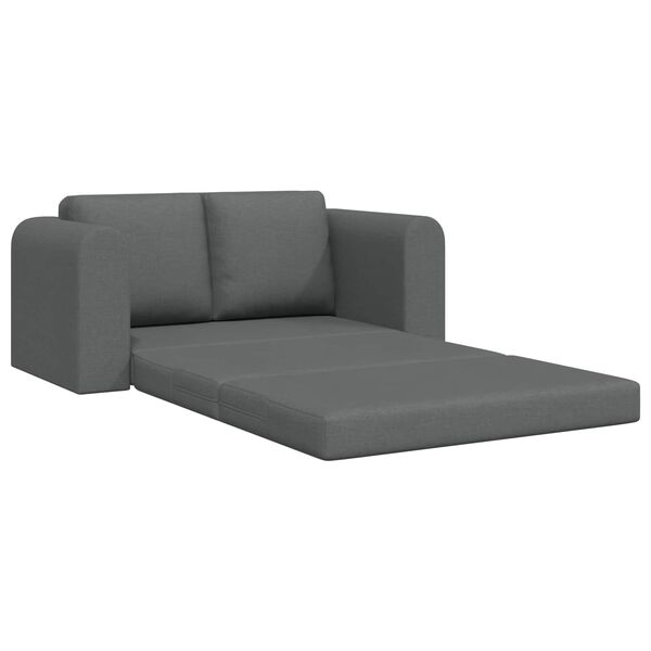 vidaXL Sofa postelja 60cm Temno siva blago
