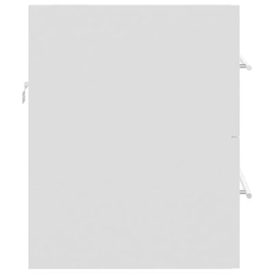 vidaXL Omarica za umivalnik bela 60x38,5x48 cm iverna plošča