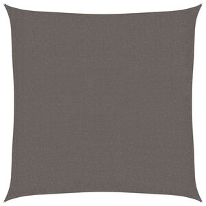 vidaXL Senčno Jadro HDPE Kvadratno 3.6x3.6 m Antracitne Barve