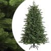 vidaXL Umetno Zložljivo Božično Drevo 120 cm PVC in kovina Zelena