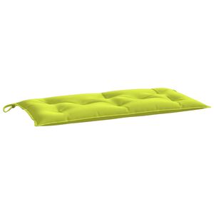 vidaXL Blazina za vrtno klop svetlo zelena 110x50x7 cm oxford tkanina