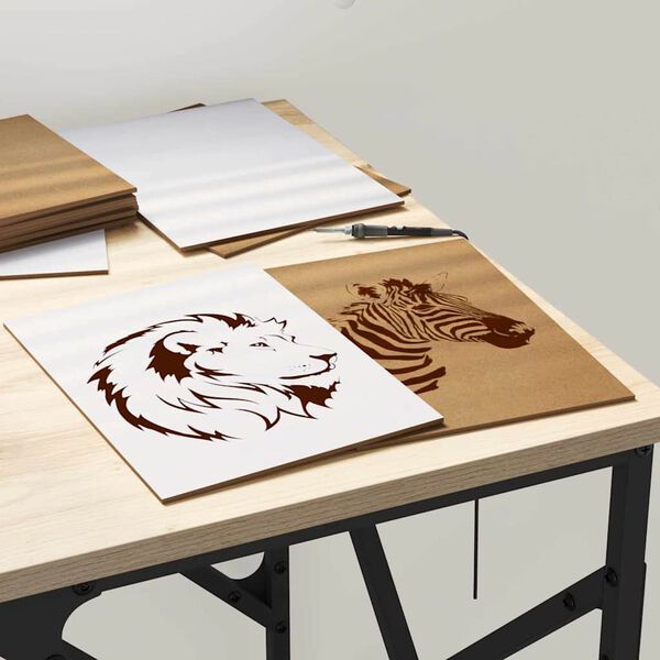 vidaXL Dekorativni paneli 50 pcs Bela 15 x 21 x 0.27 cm