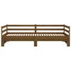 vidaXL Izvlečna dnevna postelja medeno rjava borovina 2x(90x200) cm