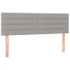 vidaXL Box spring postelja z vzmetnico svetlo siva 140x200 cm blago