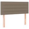 vidaXL Box spring postelja z vzmetnico taupe 90x200 cm blago