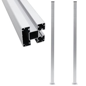 vidaXL Ograjni stebrički 2 kosa iz aluminija 185 cm