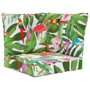 vidaXL Zunanja blazina za kavč 3 pcs barvito Poliester