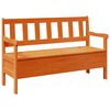 vidaXL Zunanja klop Rjava 119 x 44 x 76 cm Masivno borovo les