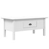 vidaXL Klubska mizica BODO bela 100x55x46 cm trdna borovina