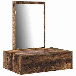 vidaXL Toaletna mizica Rjava 60 x 40 x 70 cm Inženirski les