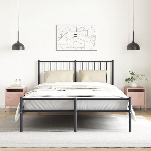 vidaXL Nočna omarica 2 kosa roza 35x39x43,5 cm jeklo