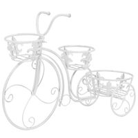 vidaXL Stojalo za rastline v obliki kolesa starinski stil kovina