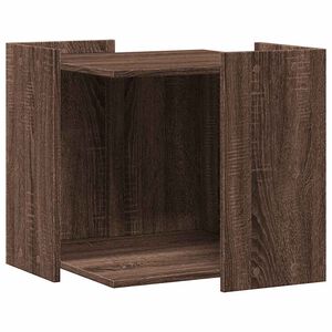vidaXL Omara za mačje strani&scaron;če rjavi hrast 53x53x51 cm inženirski les