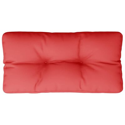 vidaXL Blazina za kavč iz palet rdeča 80x40x12 cm
