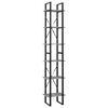 vidaXL Knjižna omara 6-nadstropna betonsko siva 40x30x210 cm