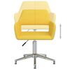 vidaXL Vrtljiv pisarni&scaron;ki stol rumeno blago