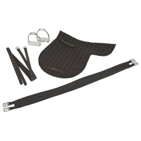 Kerbl Sedlo Haflinger usnje črne barve