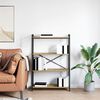 vidaXL Knjižna polica Umetni hrast 80 x 30 x 120 cm Konstruiran les