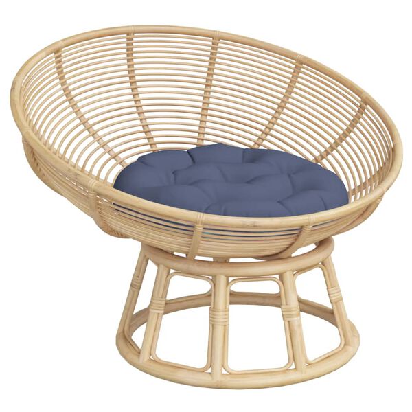 vidaXL Okrogla blazina mornarsko modra &Oslash; 60x11 cm oxford tkanina