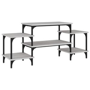 vidaXL TV omarica siva sonoma 117x35x52 cm inženirski les