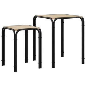 vidaXL Stranska miza Sonoma hrast 41 x 40 x 50 cm Inženirski les