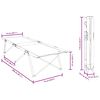 vidaXL Zložljiva kampirna postelja List 2 pcs Gozd 206 x 76 x 74 cm