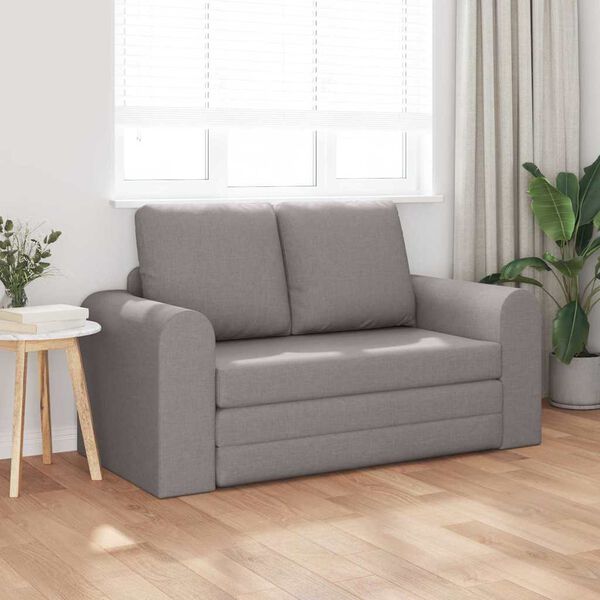 vidaXL Sofa postelja 60cm Taupe blago