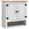 vidaXL Viseča omarica CORONA Bela 70 x 33 x 71,5 cm Trdna borovina