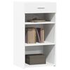 vidaXL Komoda bela 50x42,5x93 cm inženirski les