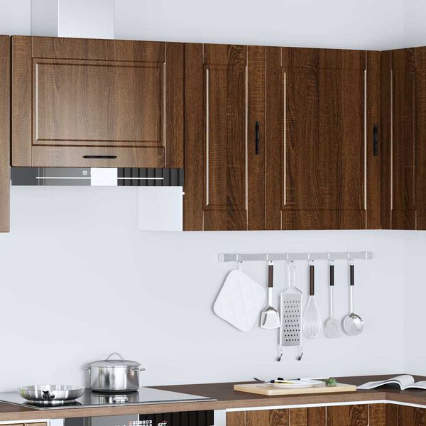 vidaXL Kuhinjska stenska omarica Porto rjavi hrast inženirski les