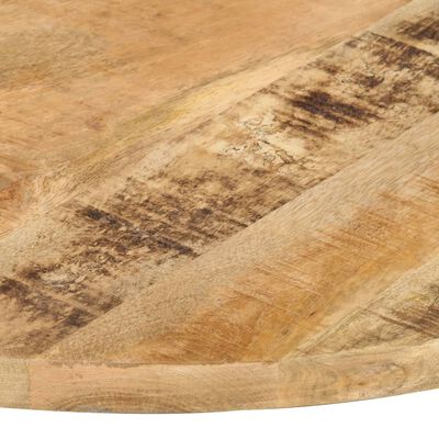 vidaXL Mizna plošča iz trdnega mangovega lesa okrogla 25-27 mm 80 cm