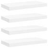 vidaXL Stenske police 4 kosi bele 50x23,5x3,8 cm MDF