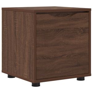 vidaXL Kopalni&scaron;ka omarica Rjav hrast 40,5 x 40 x 44 cm Konstruiran les