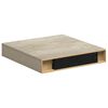 vidaXL Stenske police 4 kosi barva hrasta 23x23,5x3,8 cm MDF