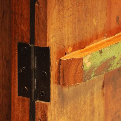 vidaXL Omarica iz predelanega trdnega lesa z 1 vrati starinska