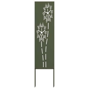 vidaXL Zaslon za zasebnost v vrtu Ureznine Olivno zelena 32 x 140 cm