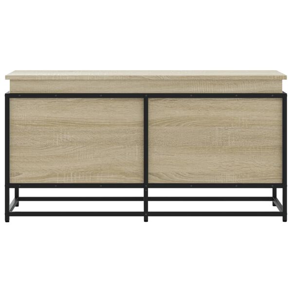 vidaXL &Scaron;katla s pokrovom sonoma hrast 100x40x51,5 cm inženirski les