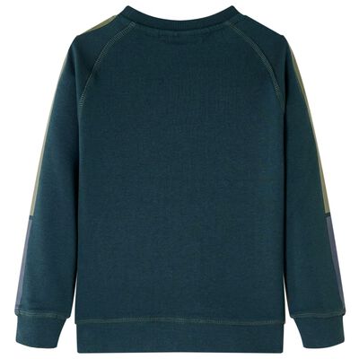 Otroški pulover zelena barva mahu 92
