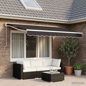 vidaXL Nadomestno blago za tendo sivo 350x250 cm poliester