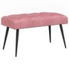 vidaXL Klop s gumbnim oblazinjenjem Roza 80 x 40 x 46 cm Žamet