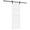 vidaXL Drsna vrata 78 x 211 cm Inženirski les Bela in črna