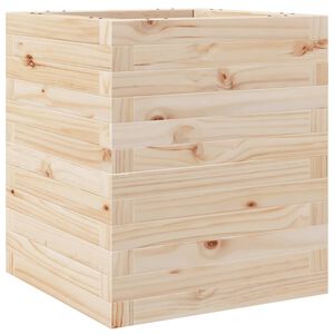 vidaXL Vrtno cvetlično korito 40x40x46 cm trdna borovina