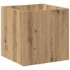 vidaXL Cvetlično korito artisan hrast 40x40x40 cm inženirski les