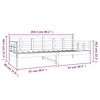 vidaXL Dnevna postelja bela trdna borovina 90x200 cm