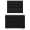 vidaXL Box spring postelja z vzmetnico črn 90x190 cm blago