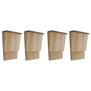 vidaXL Hi&scaron;ice za netopirje 4 kosi 22x12x34 cm les