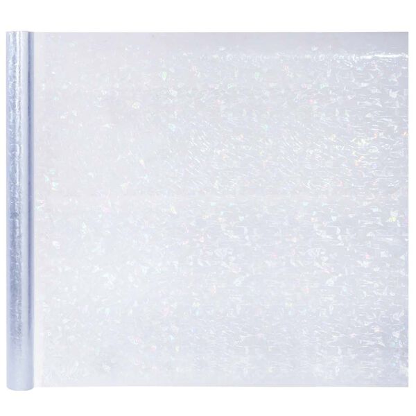 vidaXL Okenska folija 5 kosov matirana 3D vzorec mavrice PVC