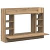 vidaXL Stenska miza artisan hrast Inženirski les 105 x 48 x 75 cm